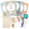 FloraVigo Set of 24 Baby Milestone Cards from Birth to First Birthday view 1