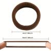 Lavema Hair Ties, Elastic Hair-Friendly Ponytail Holders Without Metal, for Women, Girls & Children, Various Colors & Pack Sizes, 4 cm, Brown, 100 Pieces view 2
