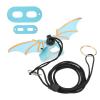 AKLOSIPY Blue Lizard Leash and Harness Set with Christmas Hat and Scarf for Bearded Dragons and Small Reptiles view 4