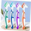 Double-Sided Denture Brush, 4-Pack, Multi-Layer Bristles view 4