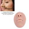 5D Silicone Nose and Mouth Model, Soft Realistic Lip Piercing Practice Model, Brown view 2