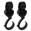 Hoement 2-Pack Heart-Shaped Swivel Stroller Hooks view 1