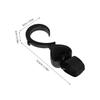 Hoement 2-Pack Heart-Shaped Swivel Stroller Hooks view 2