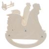 Homoyoyo Beige Chicken-Shaped Perch Stand for Poultry view 1