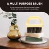 VALICLUD 2-Pack Multifunctional Beard Brushes for Men, Black and Beige view 3