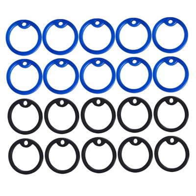 Veemoon 20 Pack Silicone Dog Tag Mute Rings