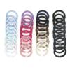 10-Pack Braided Elastic Hair Ties, Colorful Ponytail Holders (Blue Series) view 2