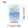 10-Pack Braided Elastic Hair Ties, Colorful Ponytail Holders (Blue Series) view 4