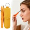 Eyebrow Tweezers for Plucking Eyebrows and Facial Hair view 2