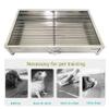 Stainless Steel Dog Training Toilet with Lockable Tray, 106 × 76 × 7.5 cm view 2