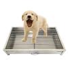 Stainless Steel Dog Training Toilet with Lockable Tray, 106 × 76 × 7.5 cm view 4