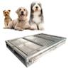 Dog Toilet Training Tray, Stainless Steel, Large Capacity (201 SUS, 123 × 80 × 7.5 cm) view 1