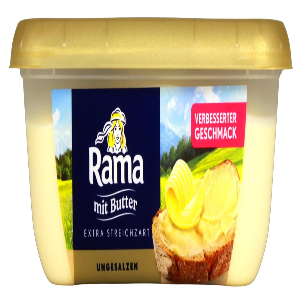 Rama Margarine with Butter, Unsalted, 8-Pack (8 x 225 g)