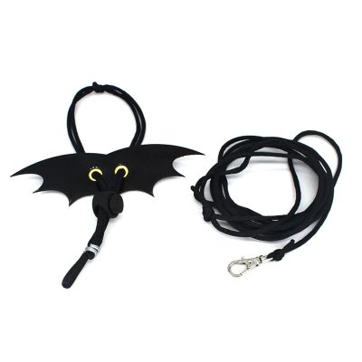 ECVGHD Lizard Leash Set for Small Bearded Dragons, Adjustable Harness with Soft Wing Decoration