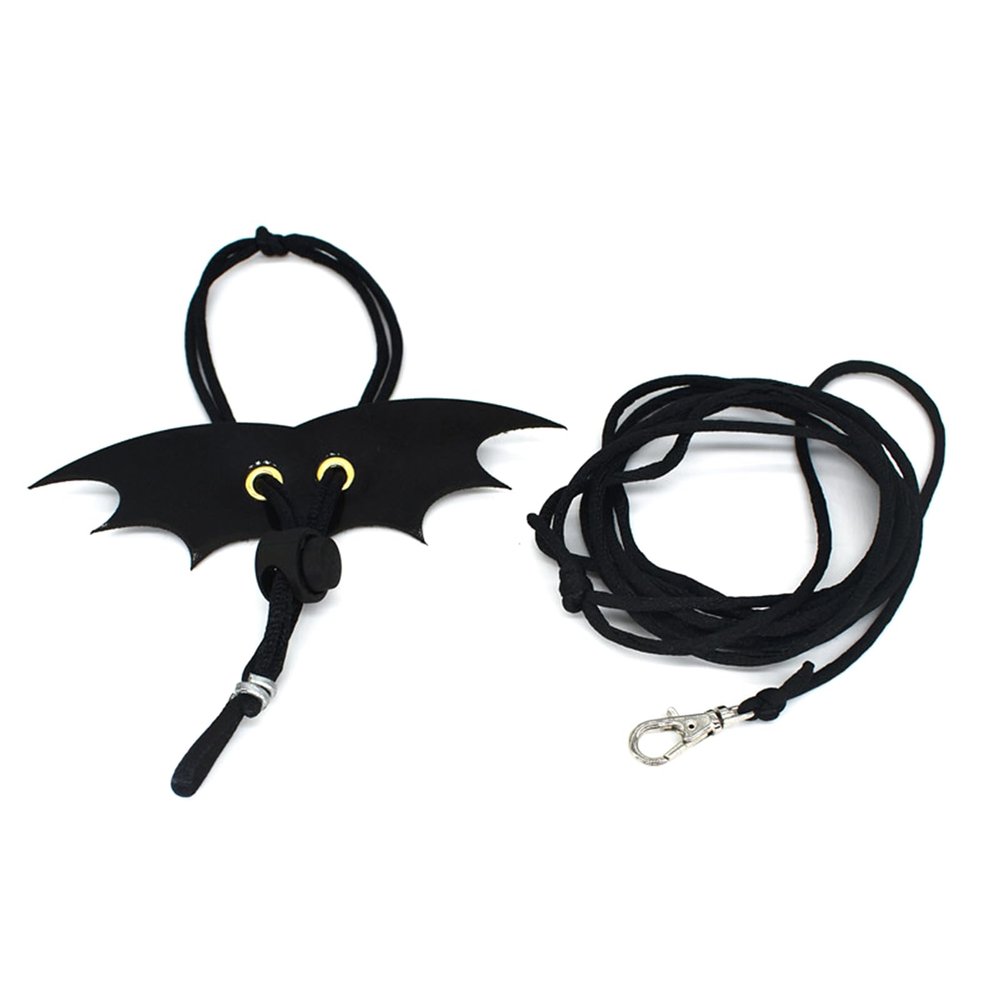 ECVGHD Lizard Leash Set for Small Bearded Dragons, Adjustable Harness with Soft Wing Decoration