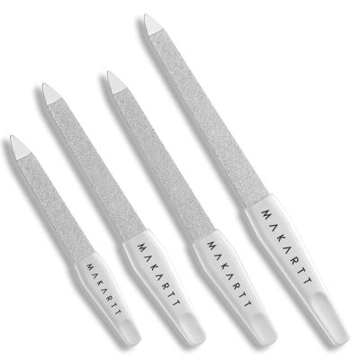 Makartt Metal Nail Files – Sapphire File Set, Fine/Coarse, 4 Sizes