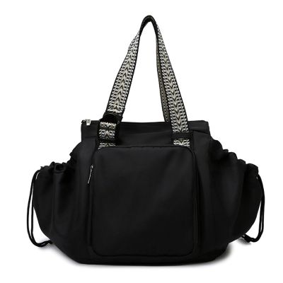 YIUPEDRFG Smart Tote Backpack Diaper Bag with Multiple Storage Options, Waterproof Oxford Fabric, Multifunctional, Black