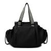 YIUPEDRFG Smart Tote Backpack Diaper Bag with Multiple Storage Options, Waterproof Oxford Fabric, Multifunctional, Black view 1