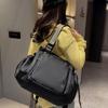 YIUPEDRFG Smart Tote Backpack Diaper Bag with Multiple Storage Options, Waterproof Oxford Fabric, Multifunctional, Black view 2