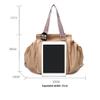 YIUPEDRFG Smart Tote Backpack Diaper Bag with Multiple Storage Options, Waterproof Oxford Fabric, Multifunctional, Black view 4