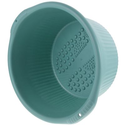 STOBAZA Large Foot Bath Bucket with Massage Function and Phone Holder, Green