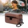 KIMISS Real Wood-Style Protective Case for AZ80 Earbuds with Hanging Buckle view 2