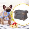 FewNvWa Pet Cremation Urn, Cement Memorial Box for Dogs or Cats, Gray view 4