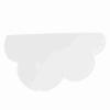 Tnfeeon Cat Feeding Mat, Cloud-Shaped Silicone, Waterproof Bowl Mat for Small to Medium Cats and Dogs, 47 x 25.9 cm (White) view 1