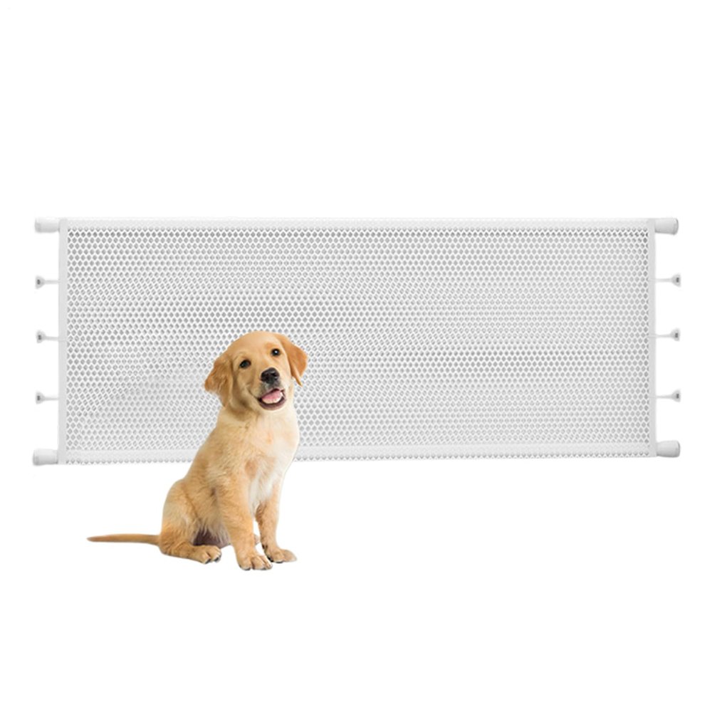 Retractable Pet Gate with Adjustable Safety Mesh