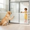 Retractable Pet Gate with Adjustable Safety Mesh view 2