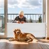 Retractable Pet Gate with Adjustable Safety Mesh view 3