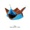 KIXZSAZ Plush Hamster Hammock, Blue, Small, 20 x 20 cm view 2