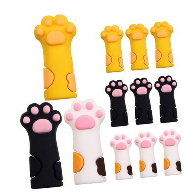 VICASKY Silicone Protective Covers with Cute Cat Paws for Cuticle Nippers, 12 Pieces
