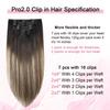 Sweetmet Pro 2.0 Clip-In Human Hair Extensions, 120 g, 7 Pieces view 2