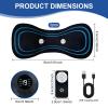 Colexy Mini Neck Massager with 2 Massage Pads, 8 Modes and 19 Intensity Levels view 2