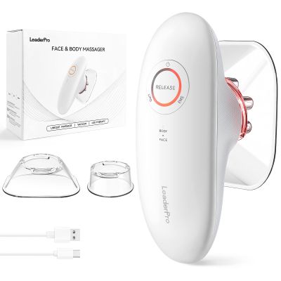 Cupping Massage Device with EMS & Red Light for Body and Face