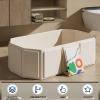 Foldable Baby Bathtub, 75 x 45 x 25 cm, with Drain Plug and Support Feet view 3