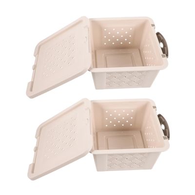Beige Plastic Hamster Carriers, 2-Pack, Portable