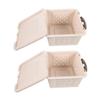 Beige Plastic Hamster Carriers, 2-Pack, Portable view 1