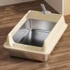 Non-Stick Cat Litter Box, Easy-Clean, Gray, M–L view 4