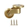 Heavy-Duty Brass Stem Casters, 2-Pack view 1