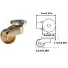 Heavy-Duty Brass Stem Casters, 2-Pack view 3