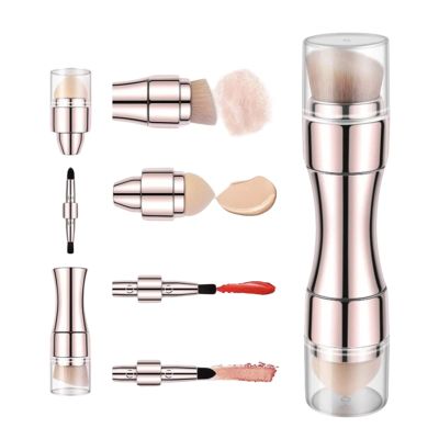 4-in-1 Double-Sided Retractable Makeup Brush