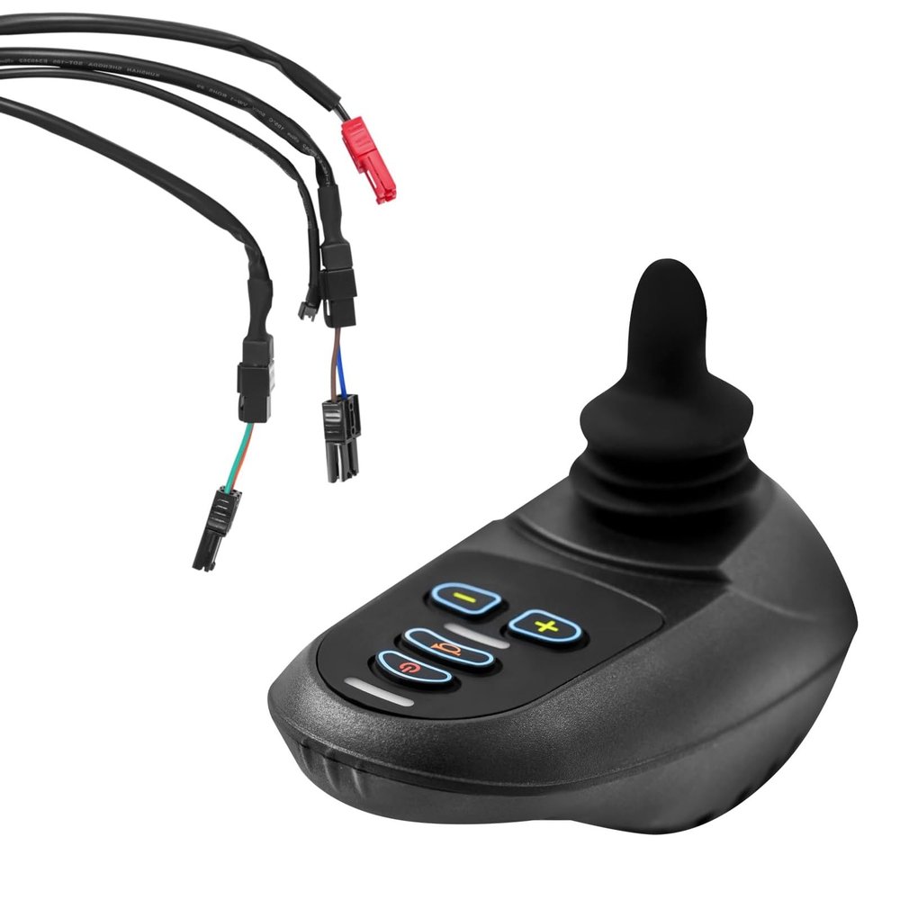 24V Electric Wheelchair Joystick Controller, 5-Speed Adjustable Replacement