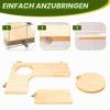 5-Piece Hamster Accessory Set with Wooden Platforms view 4