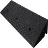 Wheelchair Threshold Ramp, Non-Slip Rubber Ramp with Mesh Bottom, 11 cm/4.3 in Rise, Black view 1
