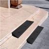 Wheelchair Threshold Ramp, Non-Slip Rubber Ramp with Mesh Bottom, 11 cm/4.3 in Rise, Black view 2