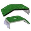 SHINEOFI Grass-Style Turtle Platform with Suction Cups, 2 Pieces, Green view 1