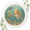 Mermaid Fondant Cake Topper, 20 cm, Ready to Use – Children's Party, No. Q94 view 1