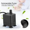Tnfeeon Ultra-Quiet Mini Submersible Pump, Adjustable 5 V 1 W USB Aquarium and Fountain Pump view 2
